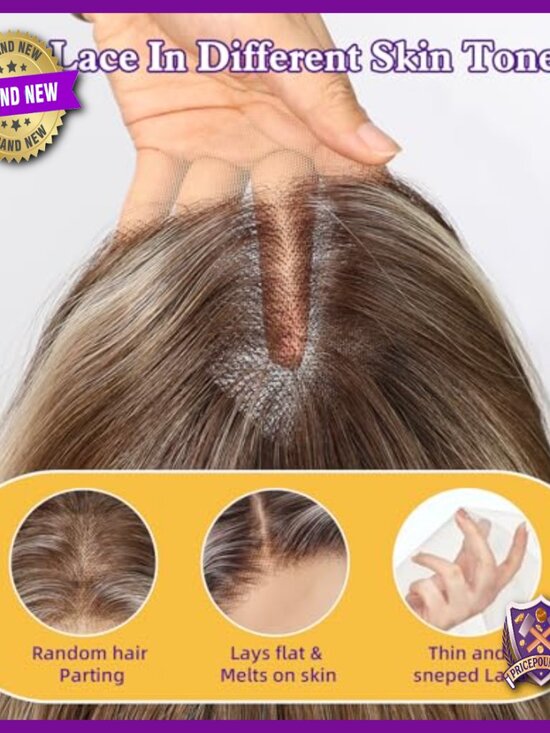 Synthetic Lace Front Wig 26IN Glueless Layered Wave Daily Wear